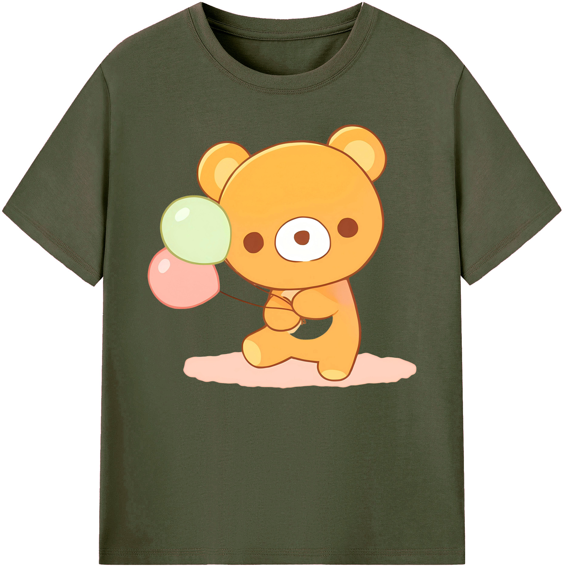 （画像用） リラックマ リラックマ キイロイトリ Rilakkuma Korilakkuma Kiiroitori 綿100％ メンズ半袖Tシャツ｜肌触りやわらか＆通気性